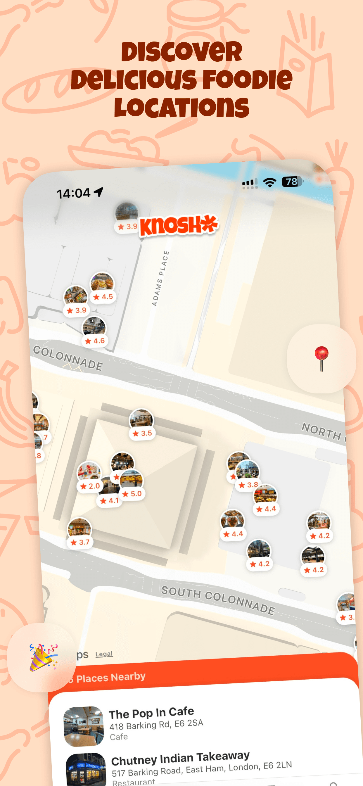 Discover delicious foodie locations